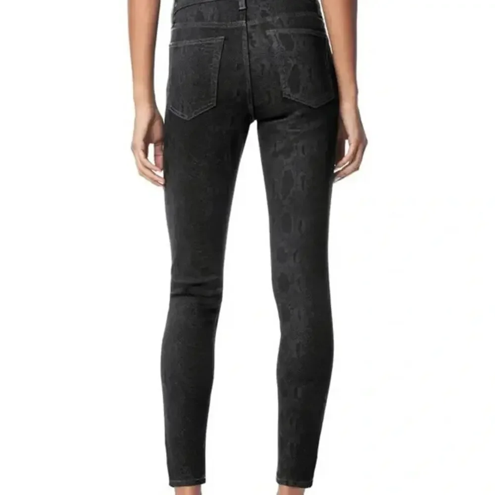 Joe's Jeans Black Snakeskin Print Icon Skinny Ankle Jeans - Size 30